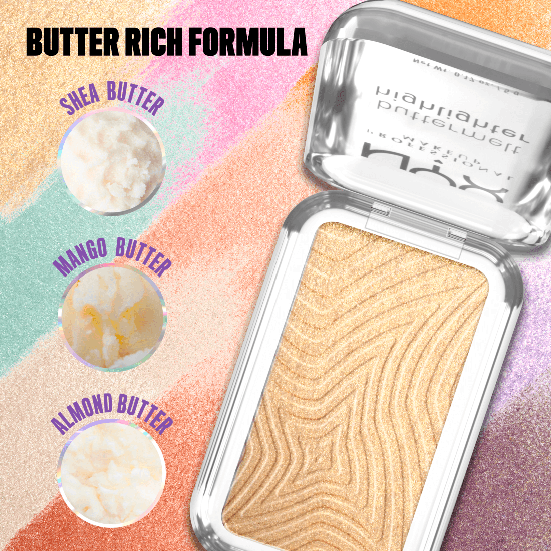 NYX Professional Makeup Buttermelt Highlighter 25 Butta Than Gold 5 g - produktbild 3