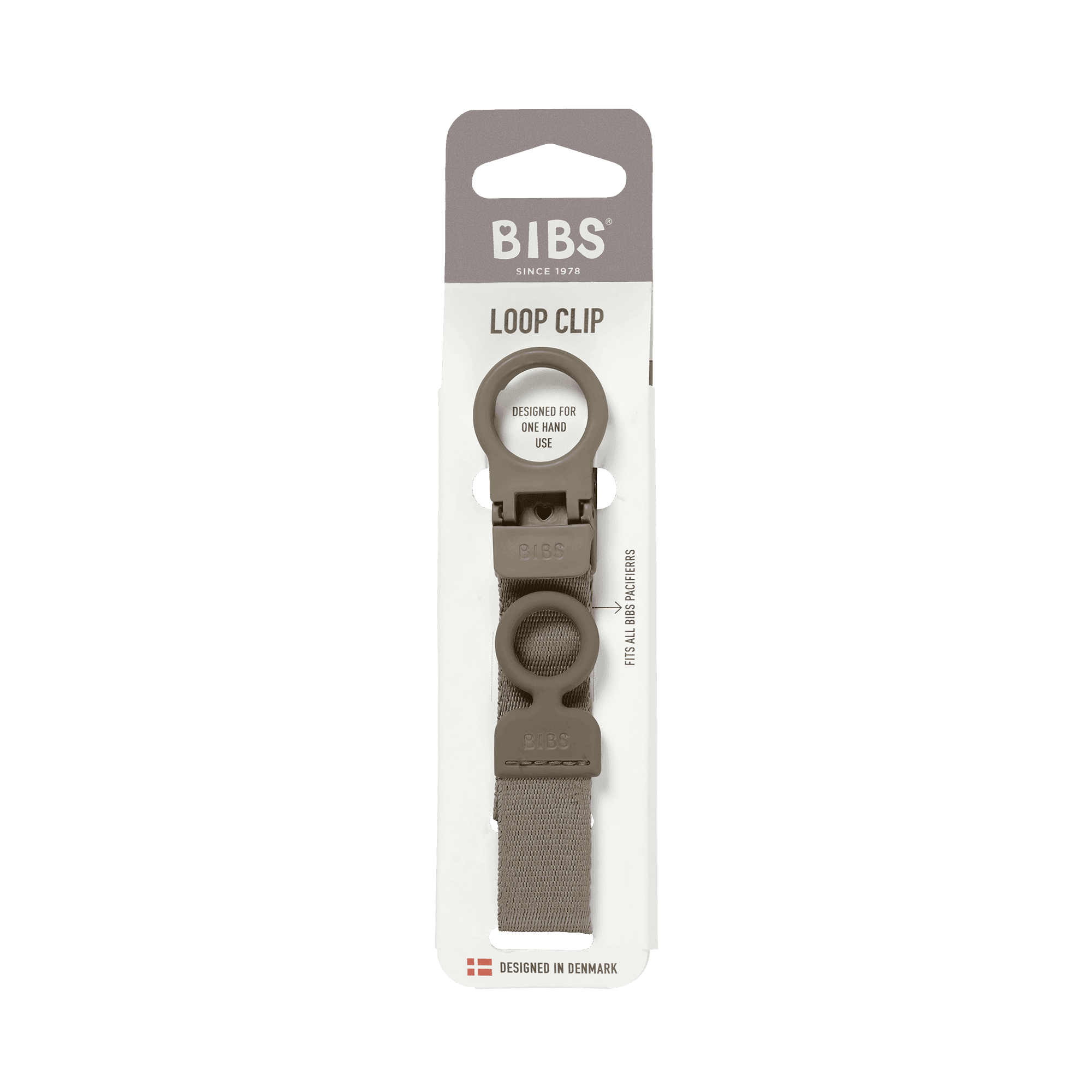 BIBS Pacifier Clip Loop Dark Oak - produktbild 3