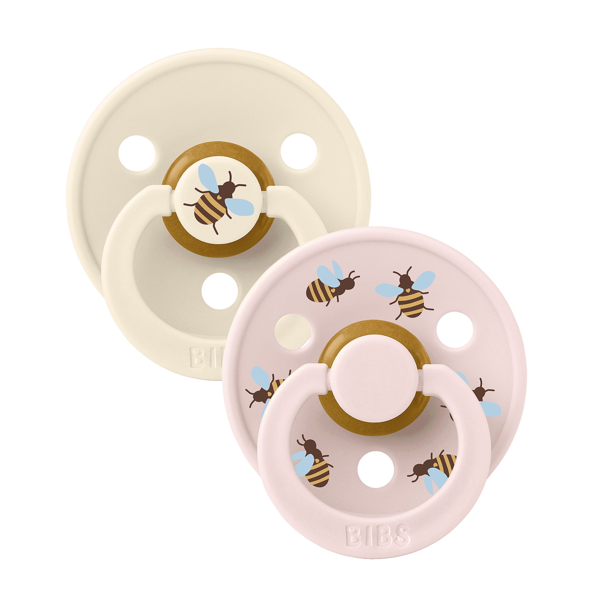 BIBS Studio Colour Latex Size 2 Bumblebee Ivory Mix 2-pack - produktbild 2