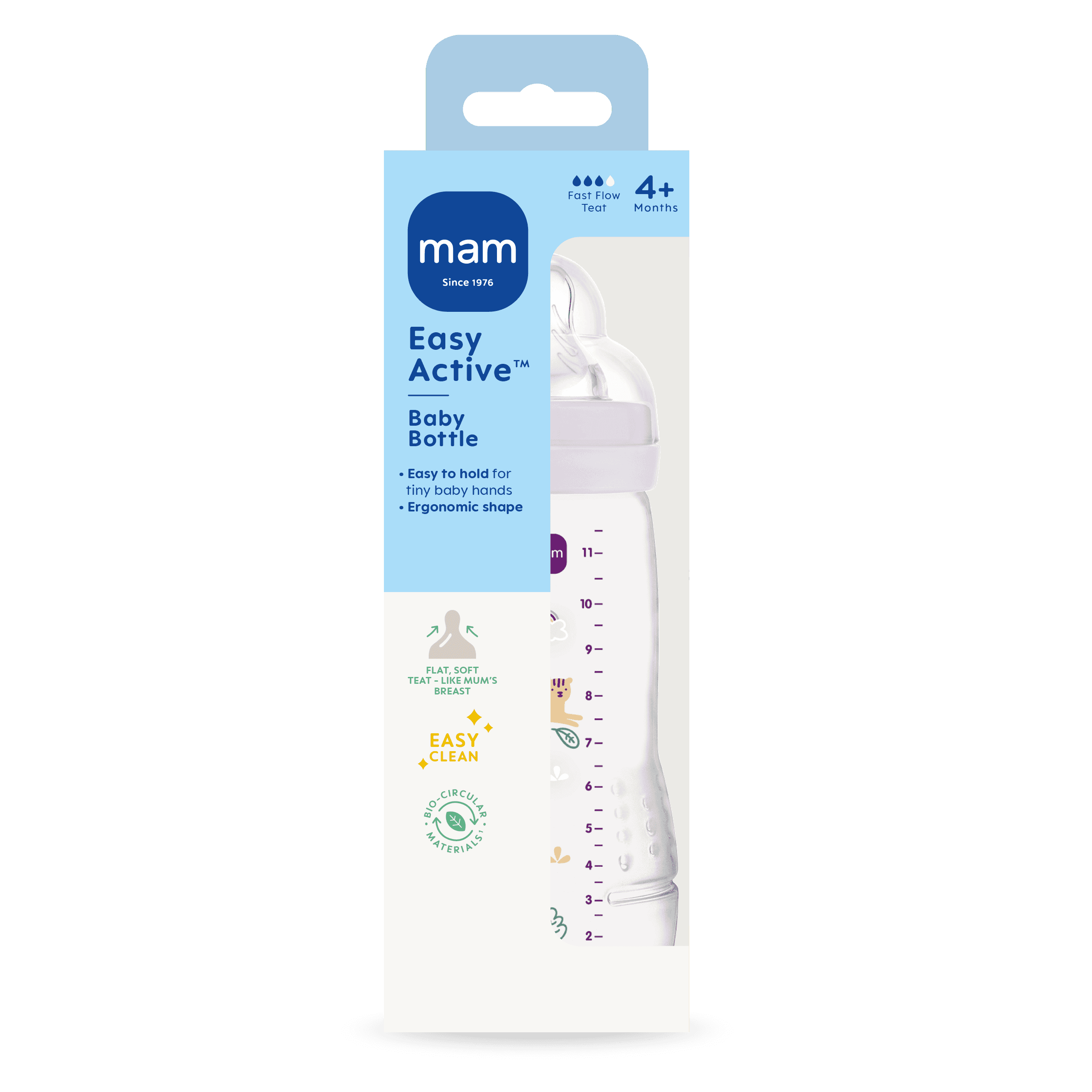 MAM Easy Active Baby Bottle Pink 330 ml - produktbild 2