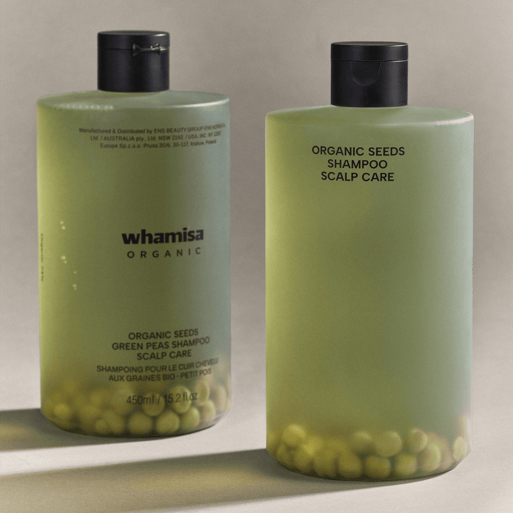 Whamisa Organic Seeds Green Peas Shampoo Scalp Care 450 ml 5