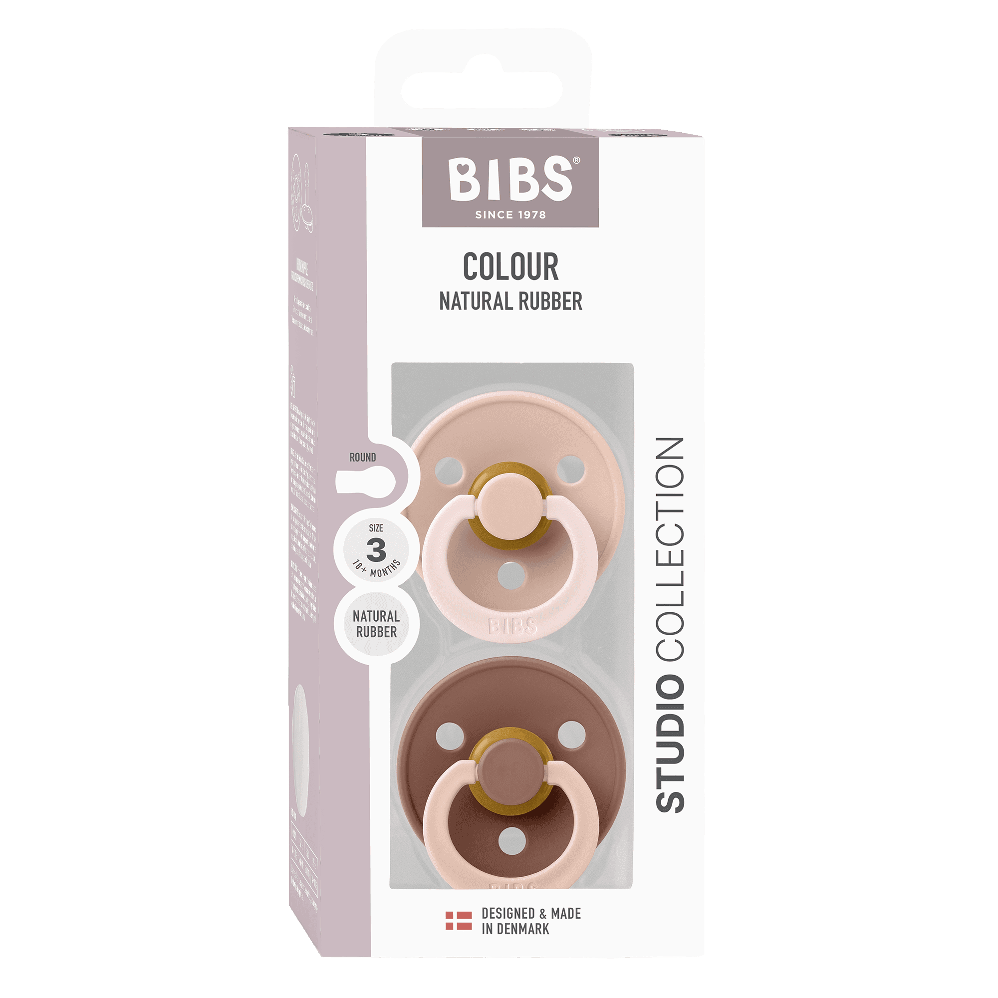 BIBS Studio Colour Fusion Latex Size 3 Blush Woodchuck Mix 2-pack - produktbild 2