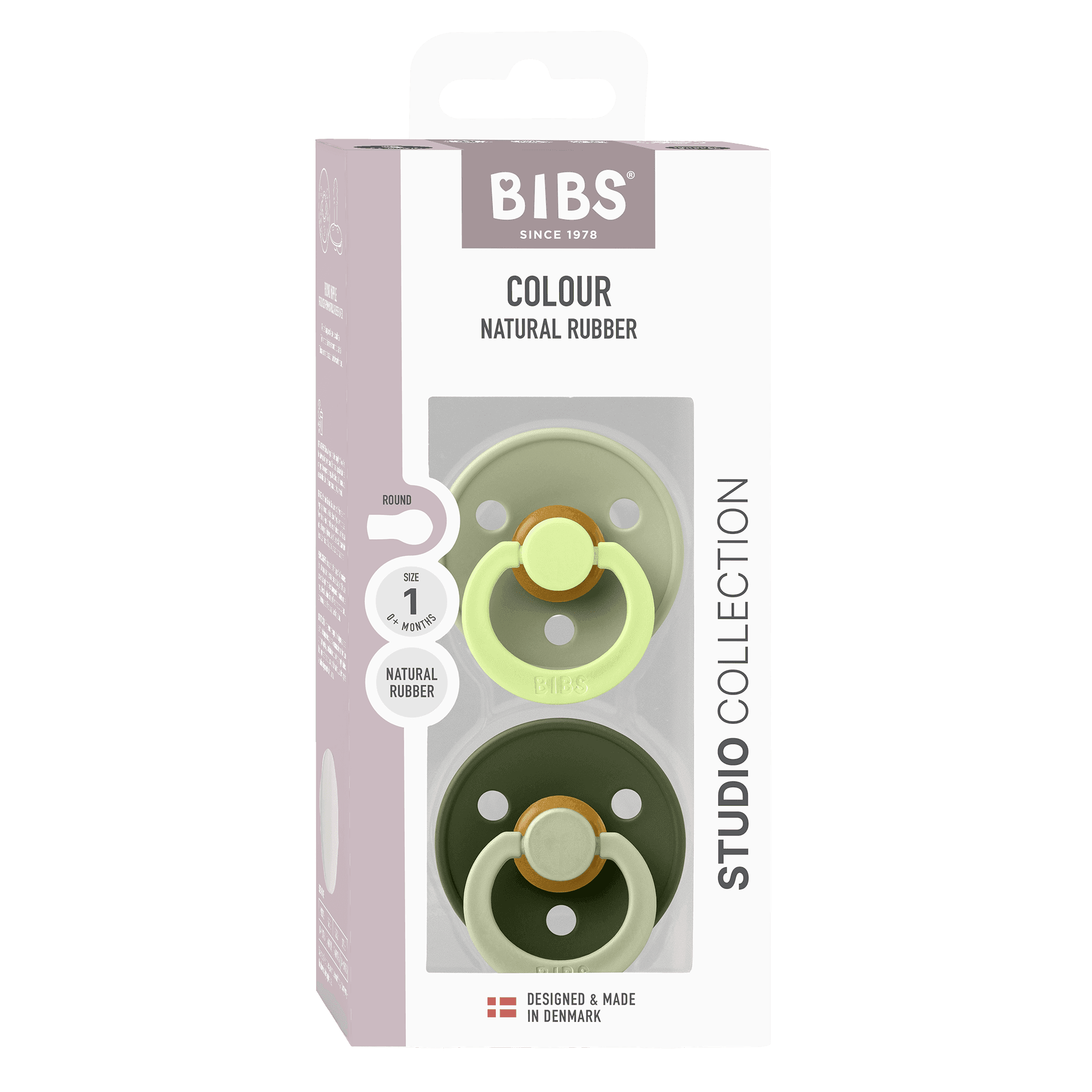 BIBS Studio Colour Fusion Latex Size 1 Sage Hunter Green Mix 2-pack - produktbild 2