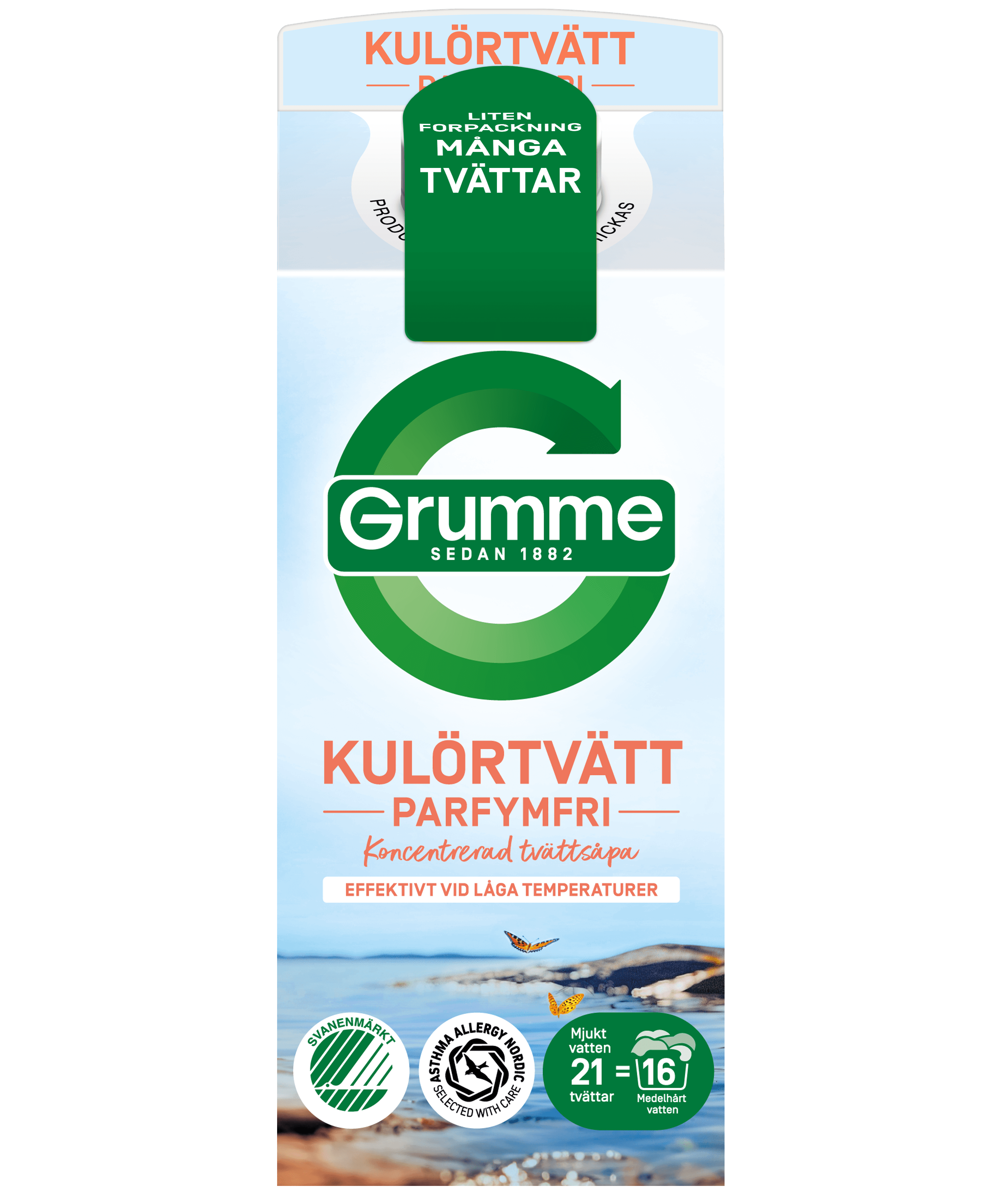 Grumme Flytande Kulörtvätt Oparfymerad 750 ml