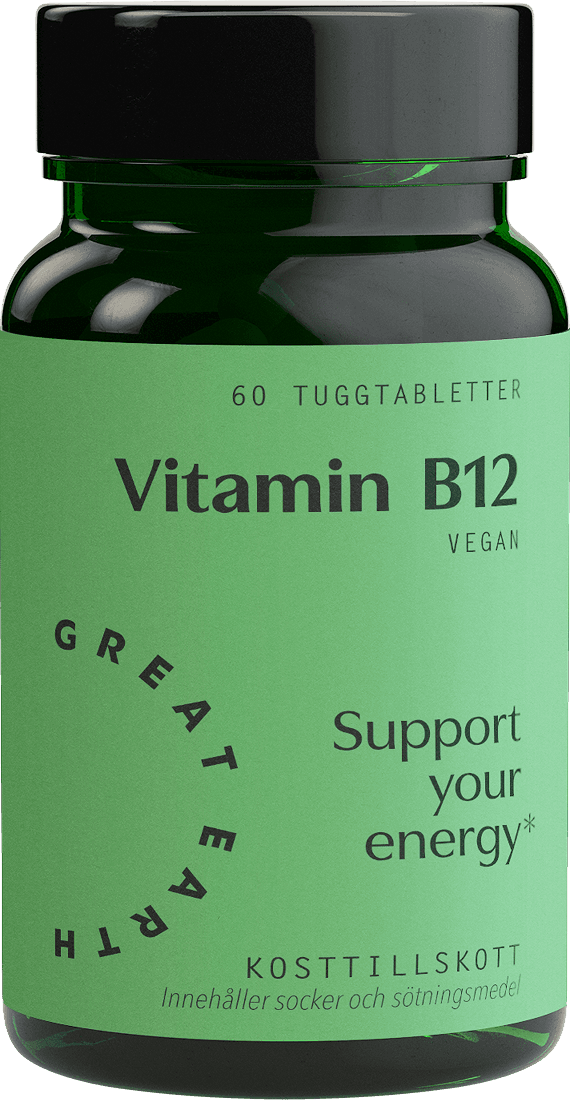 Great Earth B-12 500 mcg 60 tuggtabletter