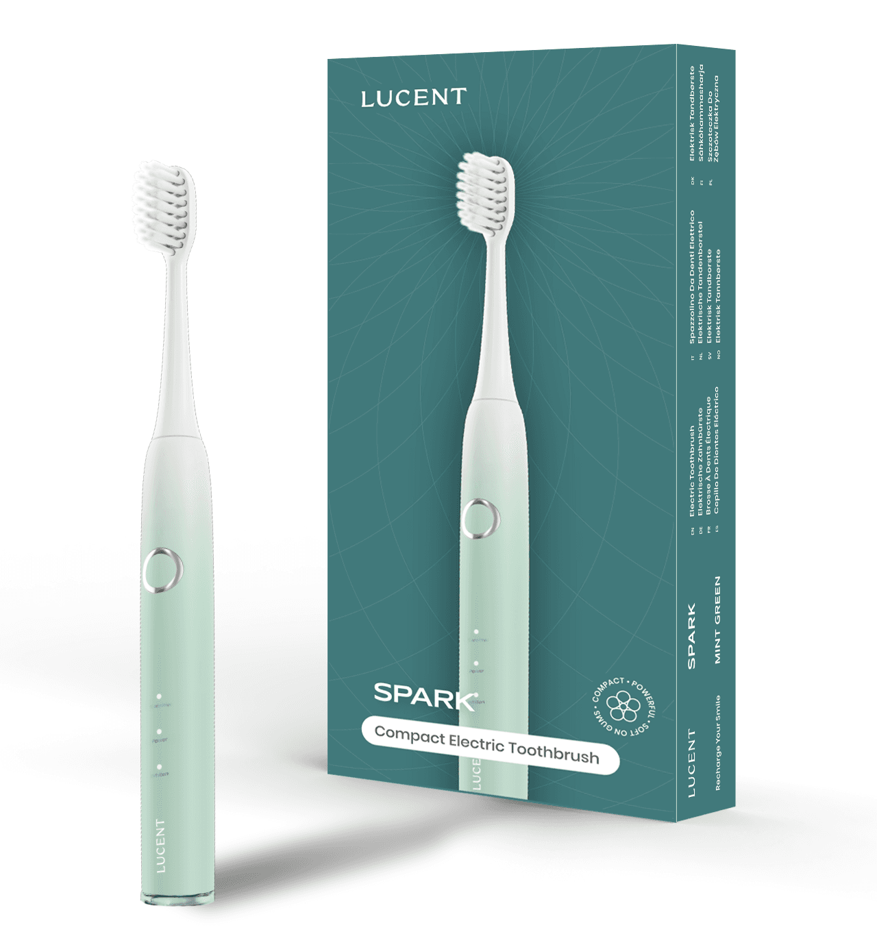Be Lucent Spark Sonic Eltandborste Mint Green