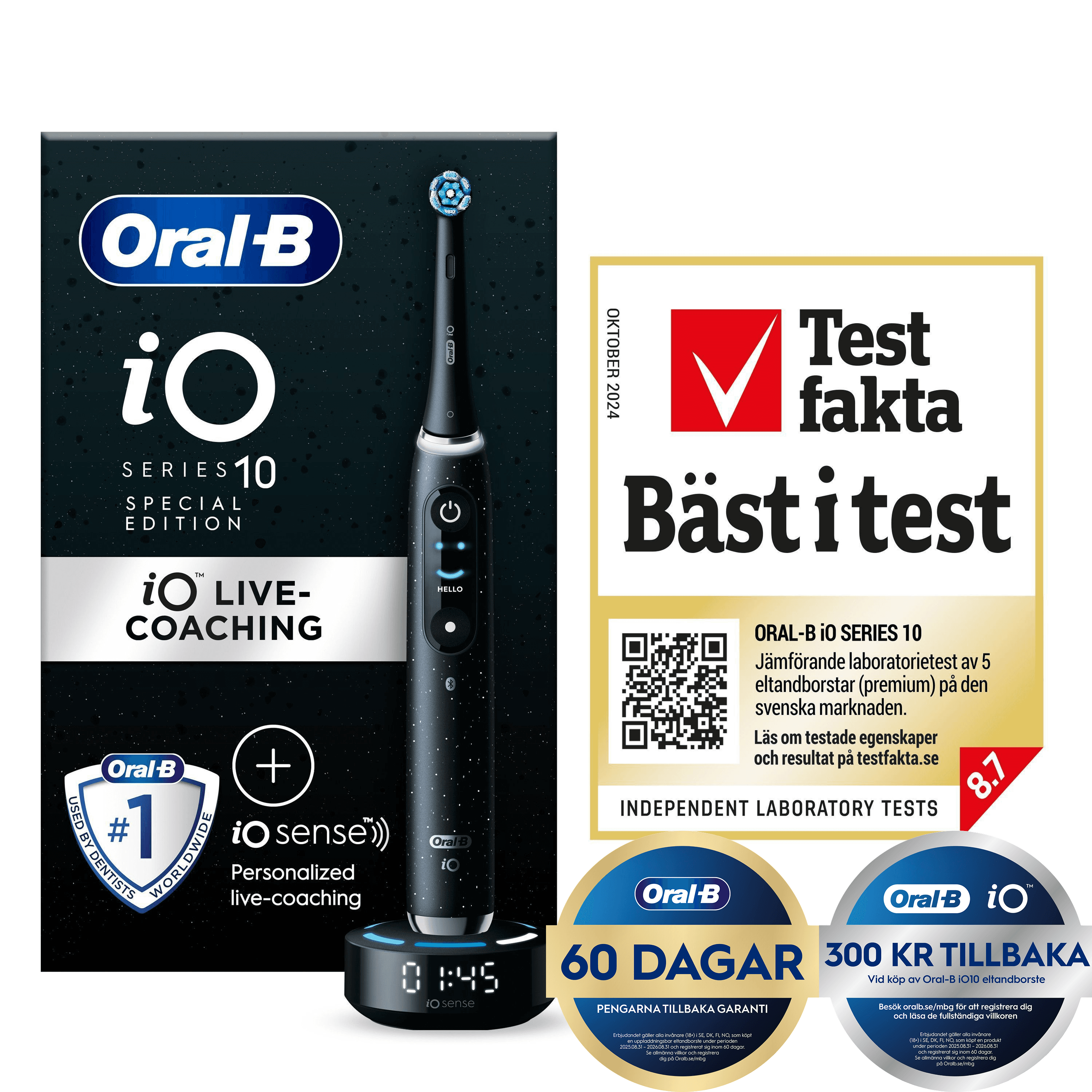 Oral-B iO 10 Eltandborste Cosmic Black 2