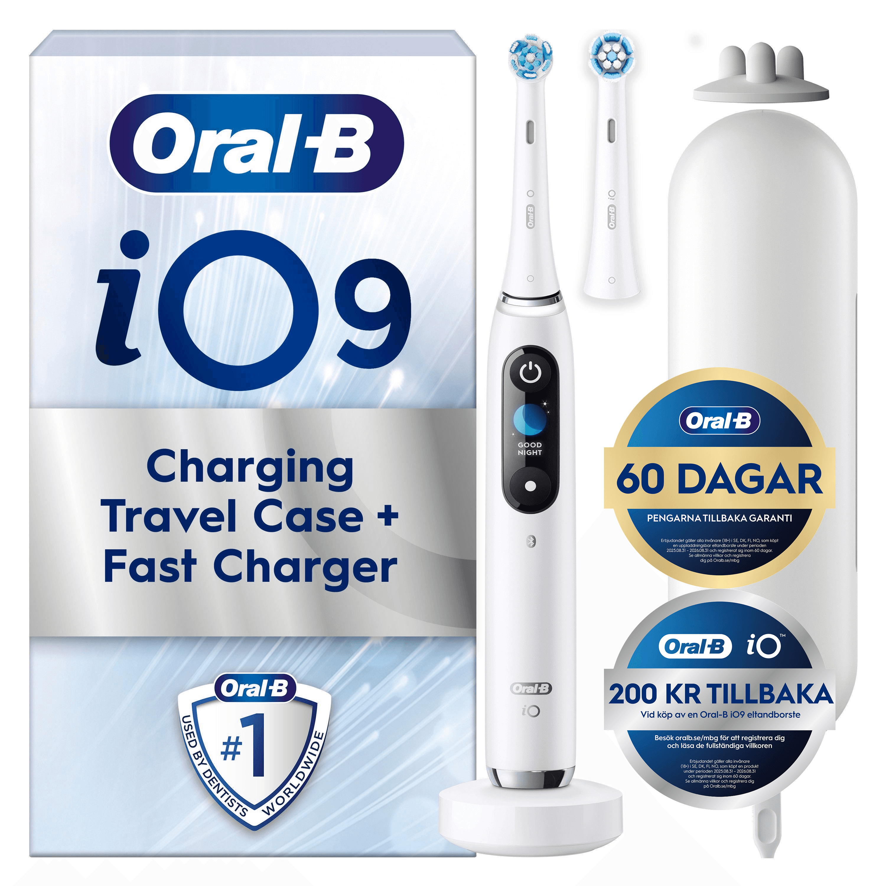 Oral-B iO 9 Eltandborste Vit 2