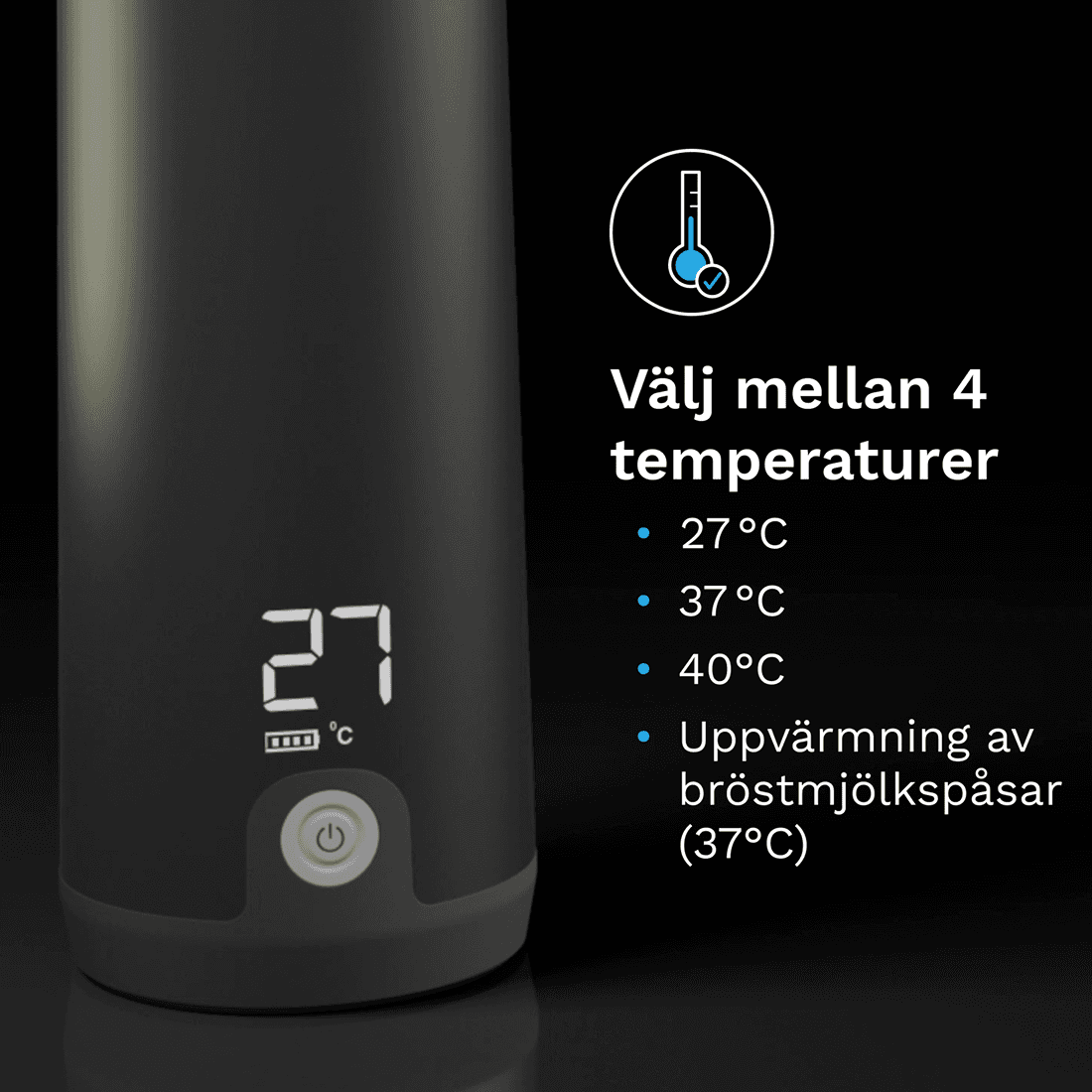Baby Brezza Superfast Portable Bottle Warmer Black 3