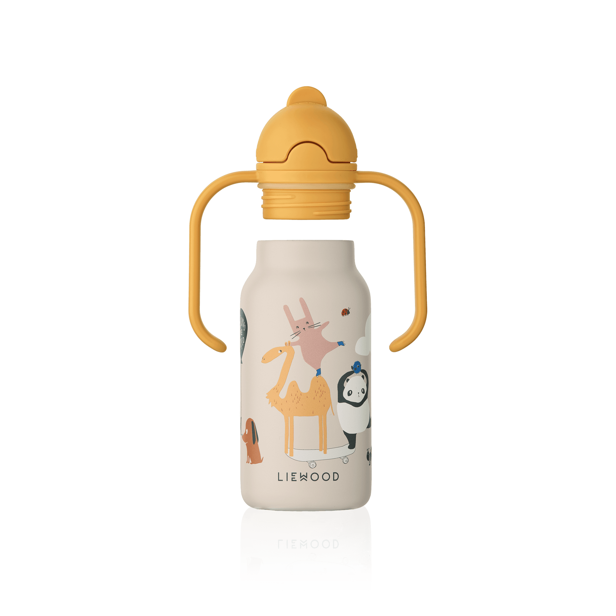 LIEWOOD Kimmie Sugrörsflaska Around the World/Sandy 250 ml - produktbild 4