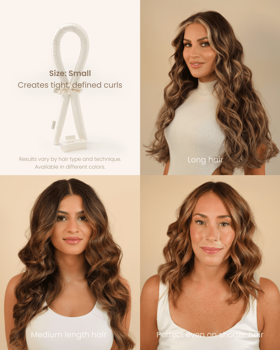 Lenoites Heatless Curls in Mulberry Silk Brown Large 5