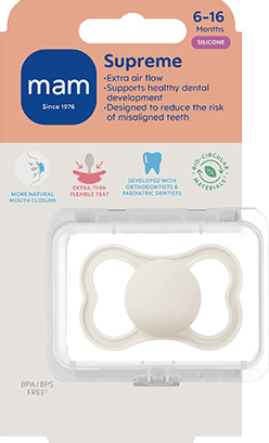 MAM Supreme Silicone 6-16 mån Neutral Unprinted - produktbild 2