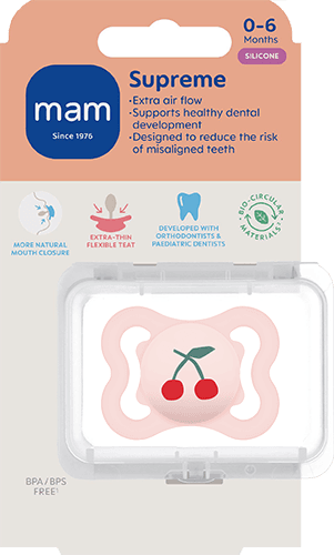 MAM Supreme Silicone 0-6 mån Pink 2