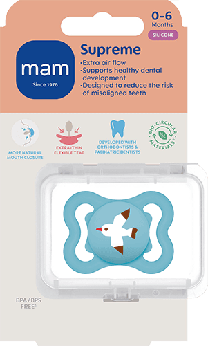 MAM Supreme Silicone 0-6 mån Blue - produktbild 2