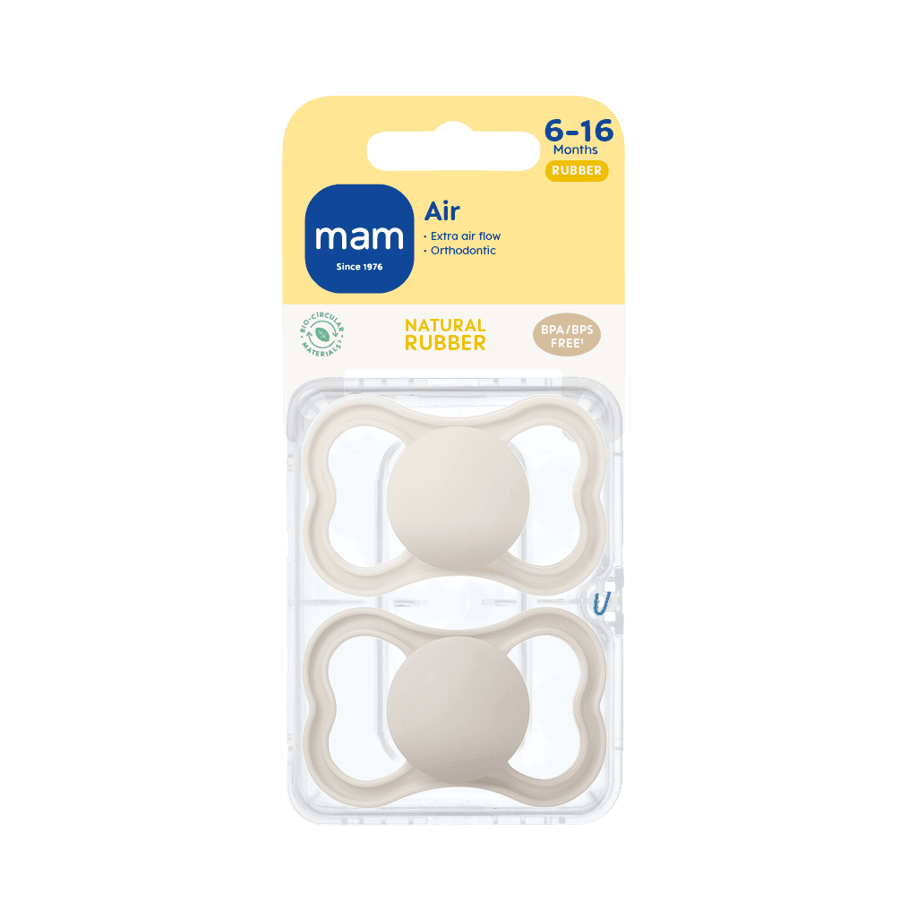 MAM Air Natural Rubber 6-16 mån Neutral Unprinted 2-pack - produktbild 2