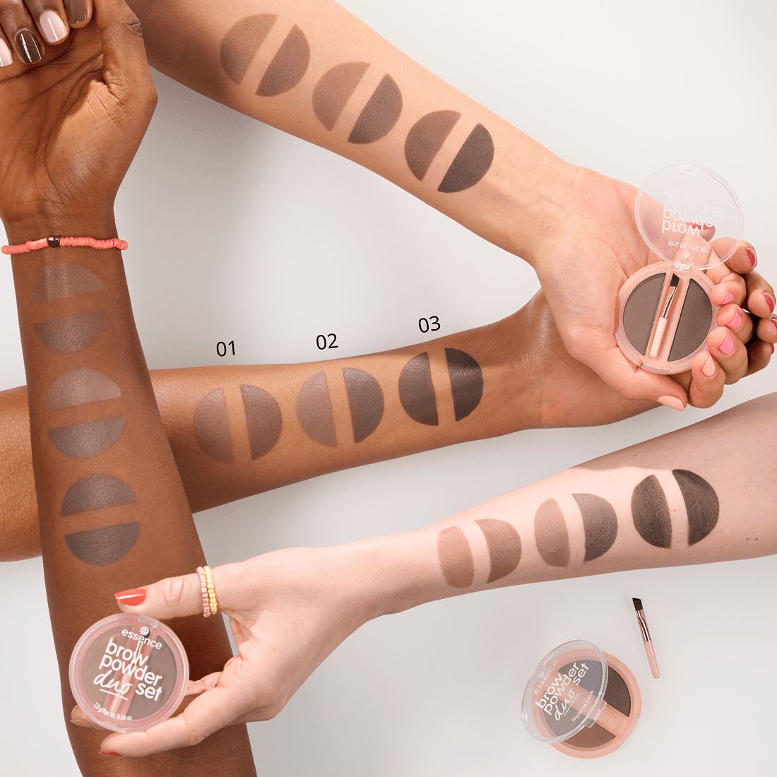 essence Brow Powder Duo set 03 1,8 ml - produktbild 4