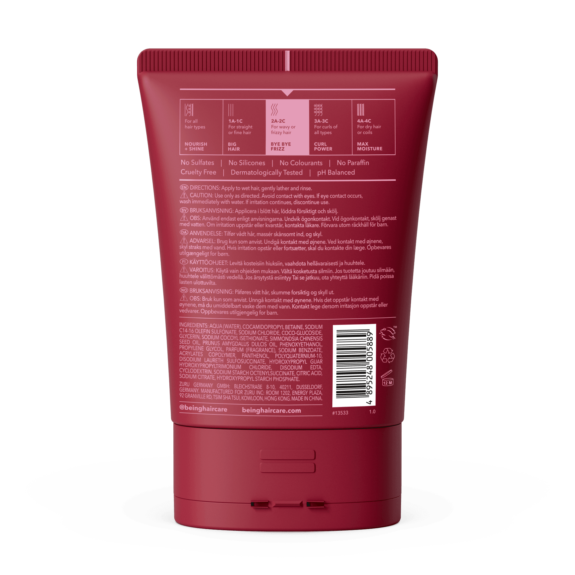 Being Shampoo Bye Bye Frizz 354 ml 2