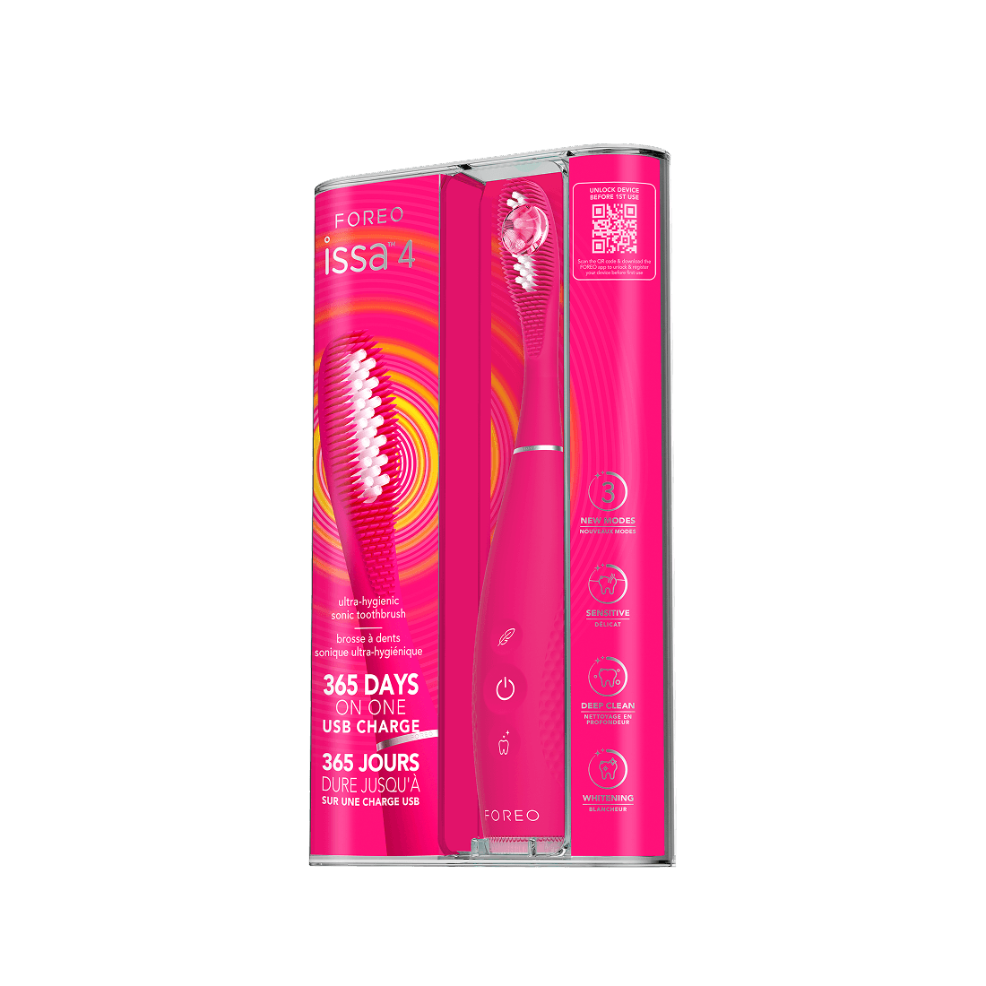 FOREO ISSA 4 Sonic Toothbrush Fuchsia - produktbild 3