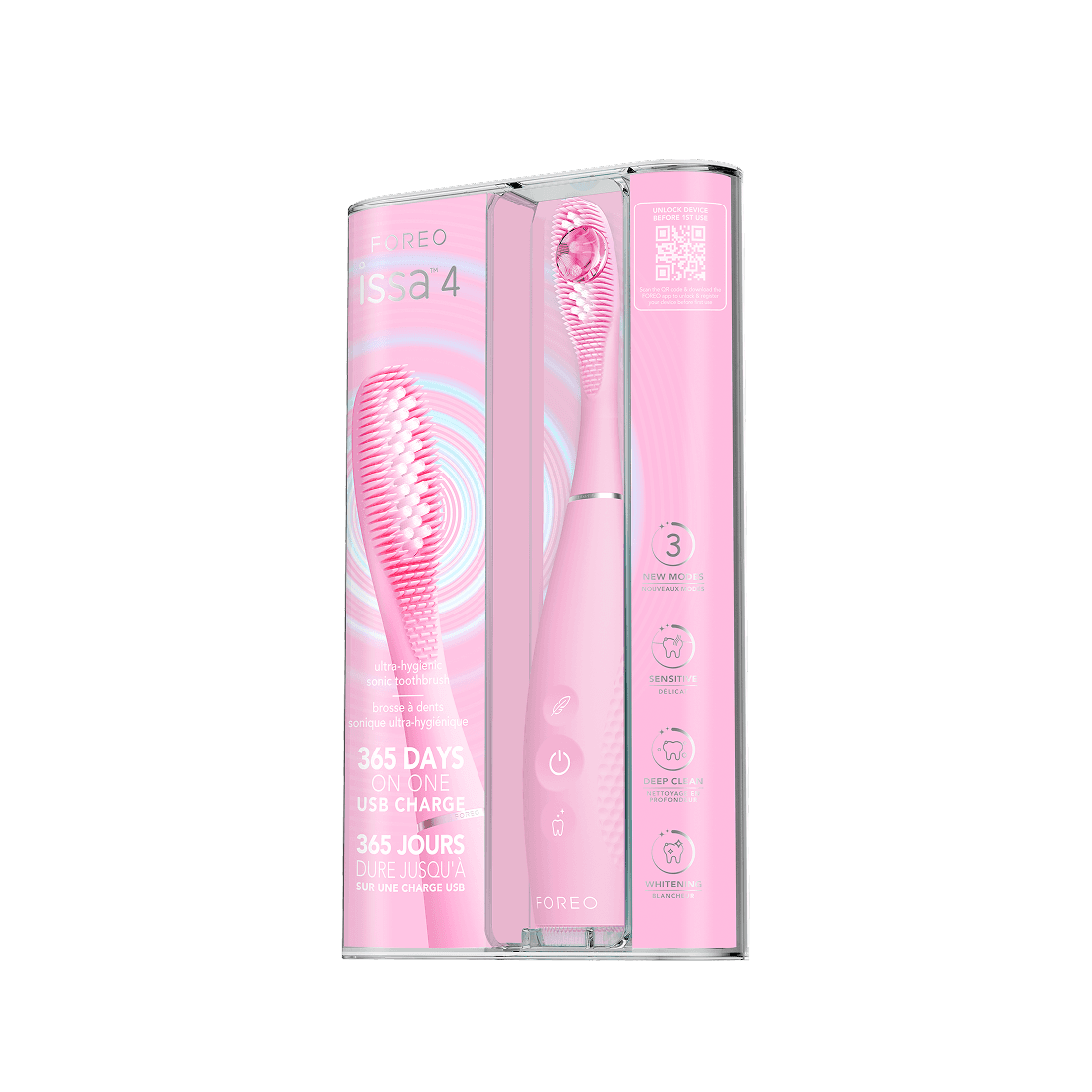 FOREO ISSA 4 Sonic Toothbrush Pearl Pink - produktbild 3