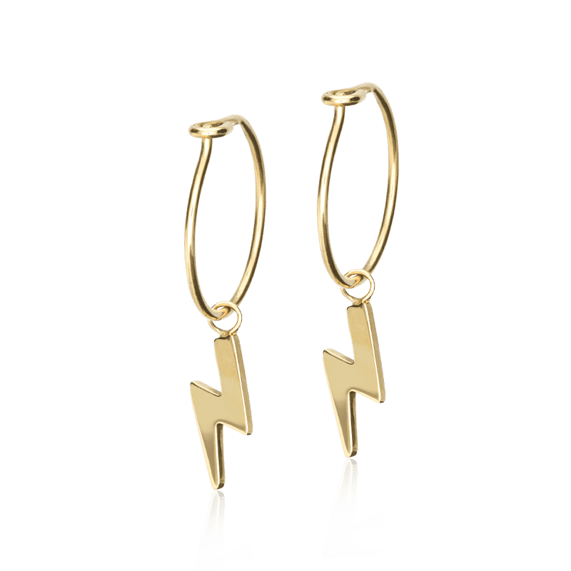 Blomdahl GT Ear Ring 14 mm, Pendant Flash 11 mm