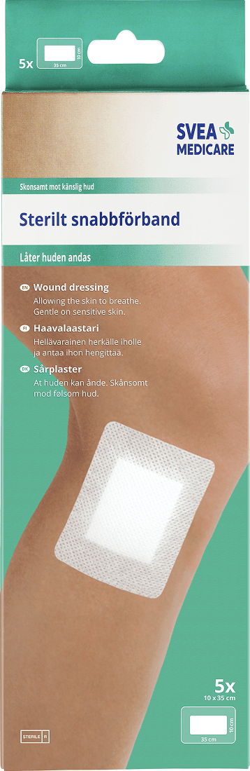 Svea Medicare Sterilt Förband 10 x 35 cm 5 st