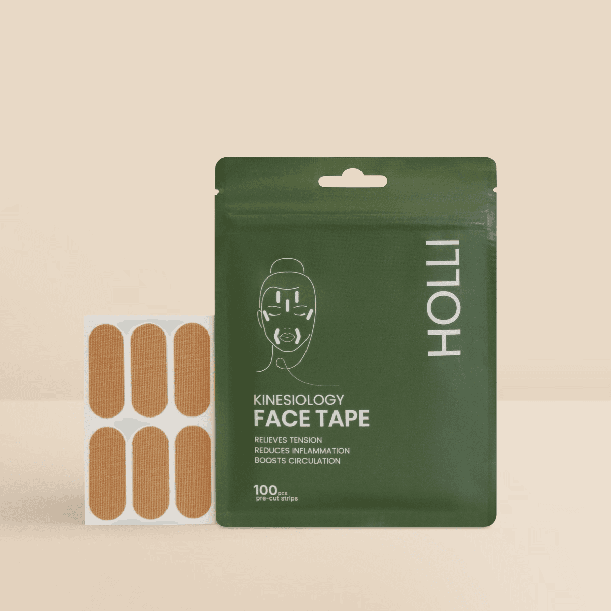 HOLLI Face Tape Pre-cut Kit 100 st 2
