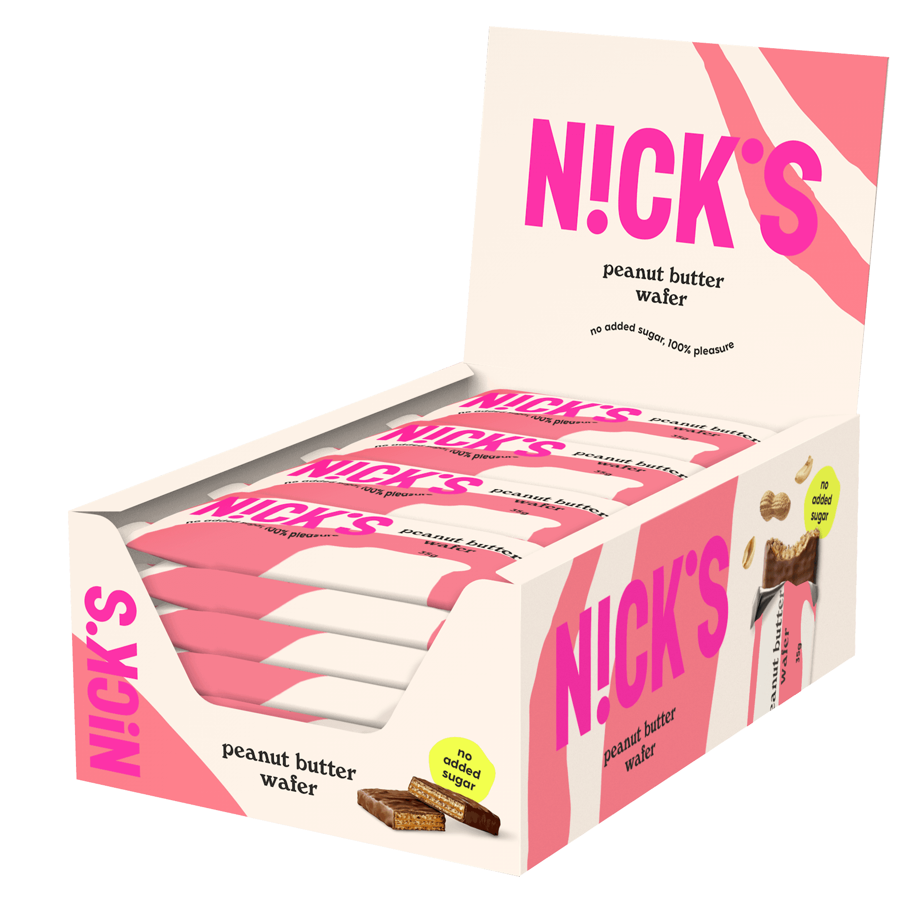 Nicks Peanut Butter Wafer 35 g 24-pack