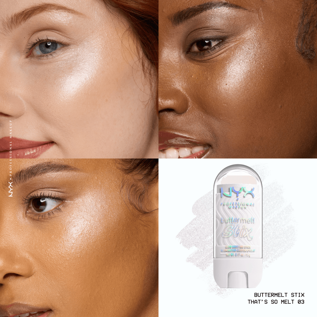 NYX Professional Makeup Buttermelt Glaze Highlighter Stix 03 That's So Melt 8 ml - produktbild 4