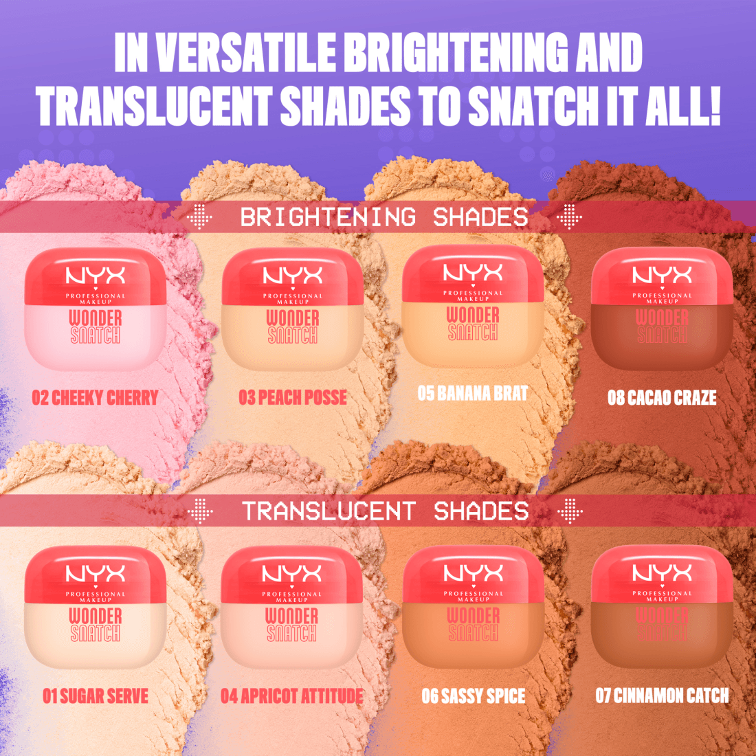 NYX Professional Makeup Wonder Snatch Löspuder 01 Sugar Serve 6 g - produktbild 4