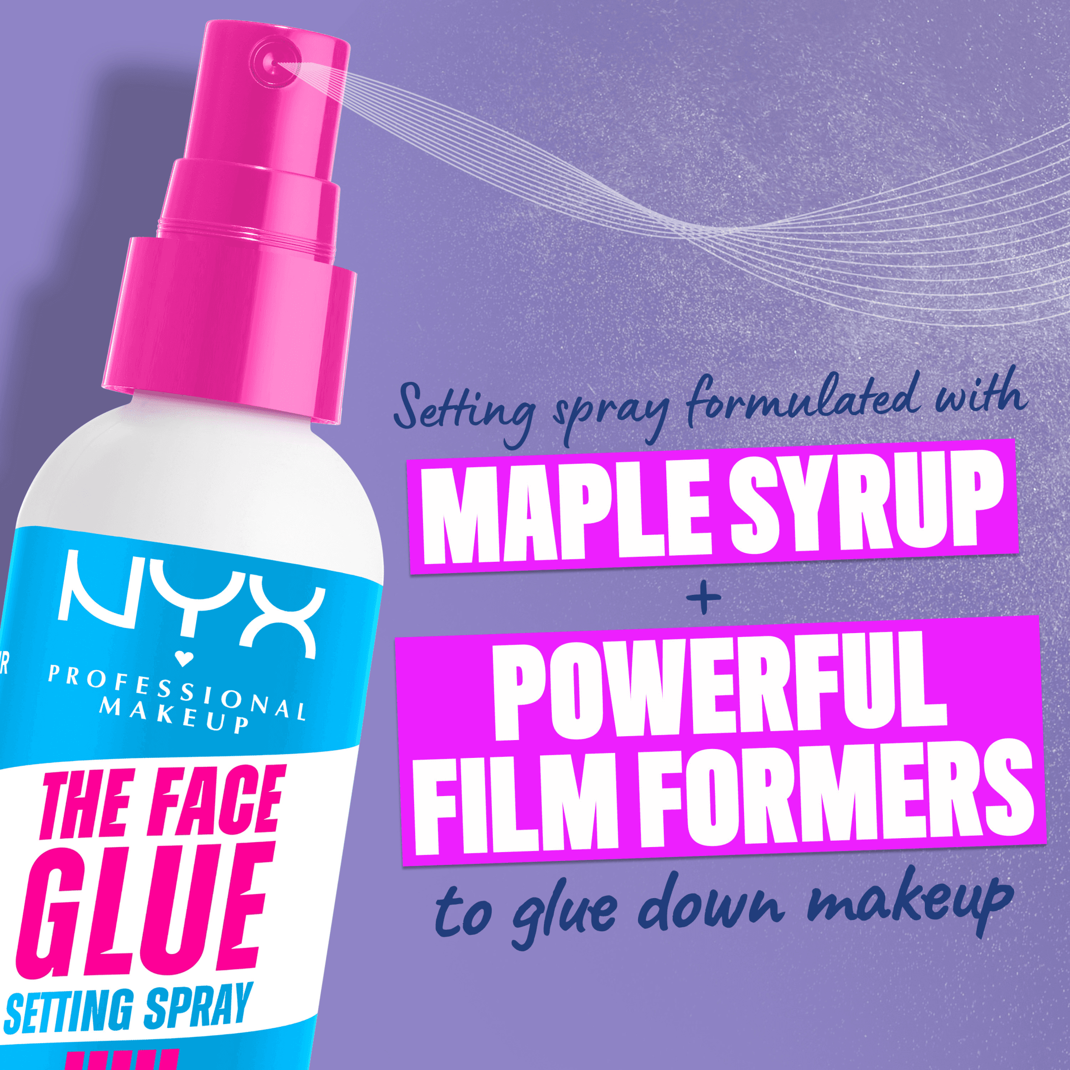 NYX Professional Makeup The Face Glue Setting Spray 60 ml 3