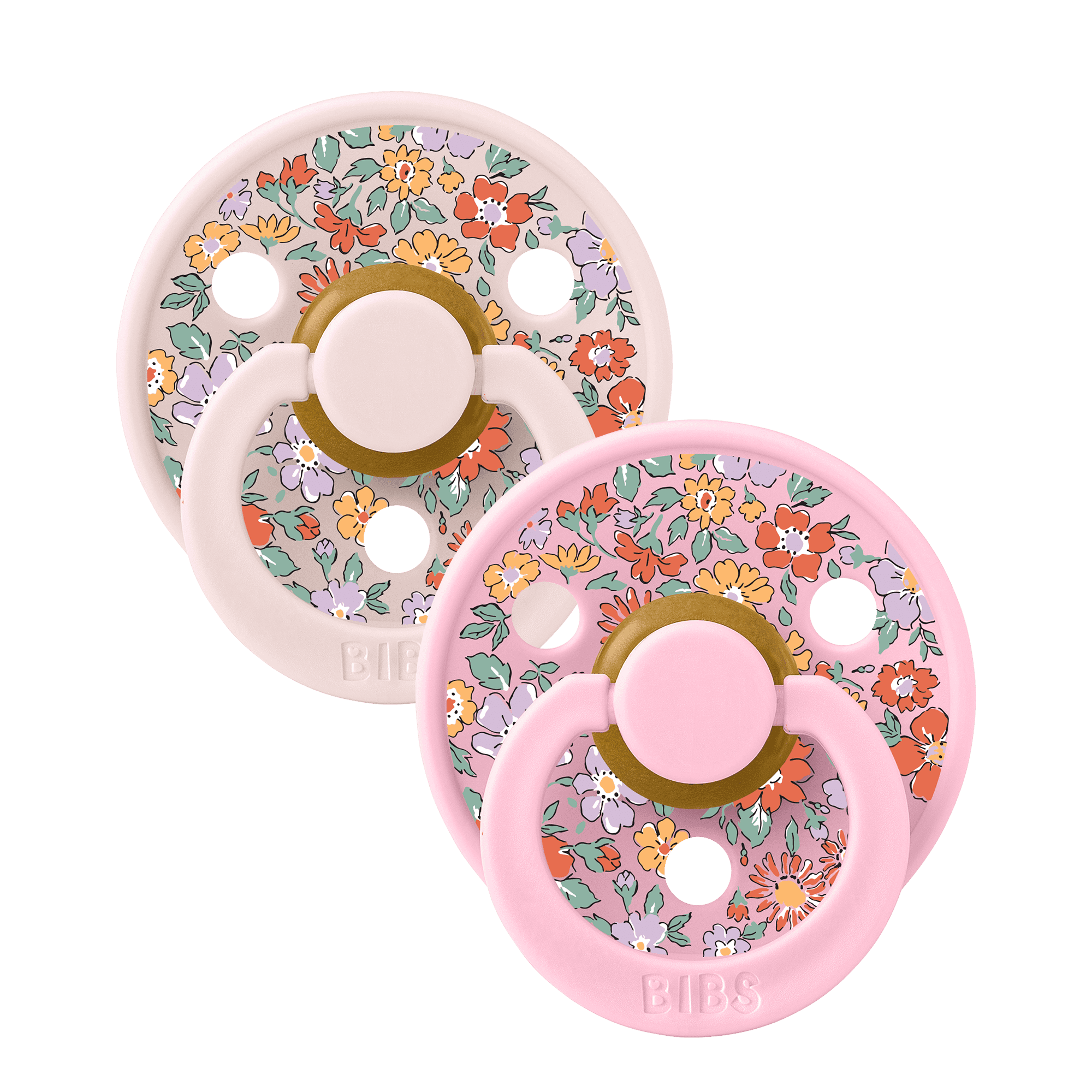 BIBS x Liberty Colour Oscar Meadow Latex Size 1 Petal Mix 2-pack
