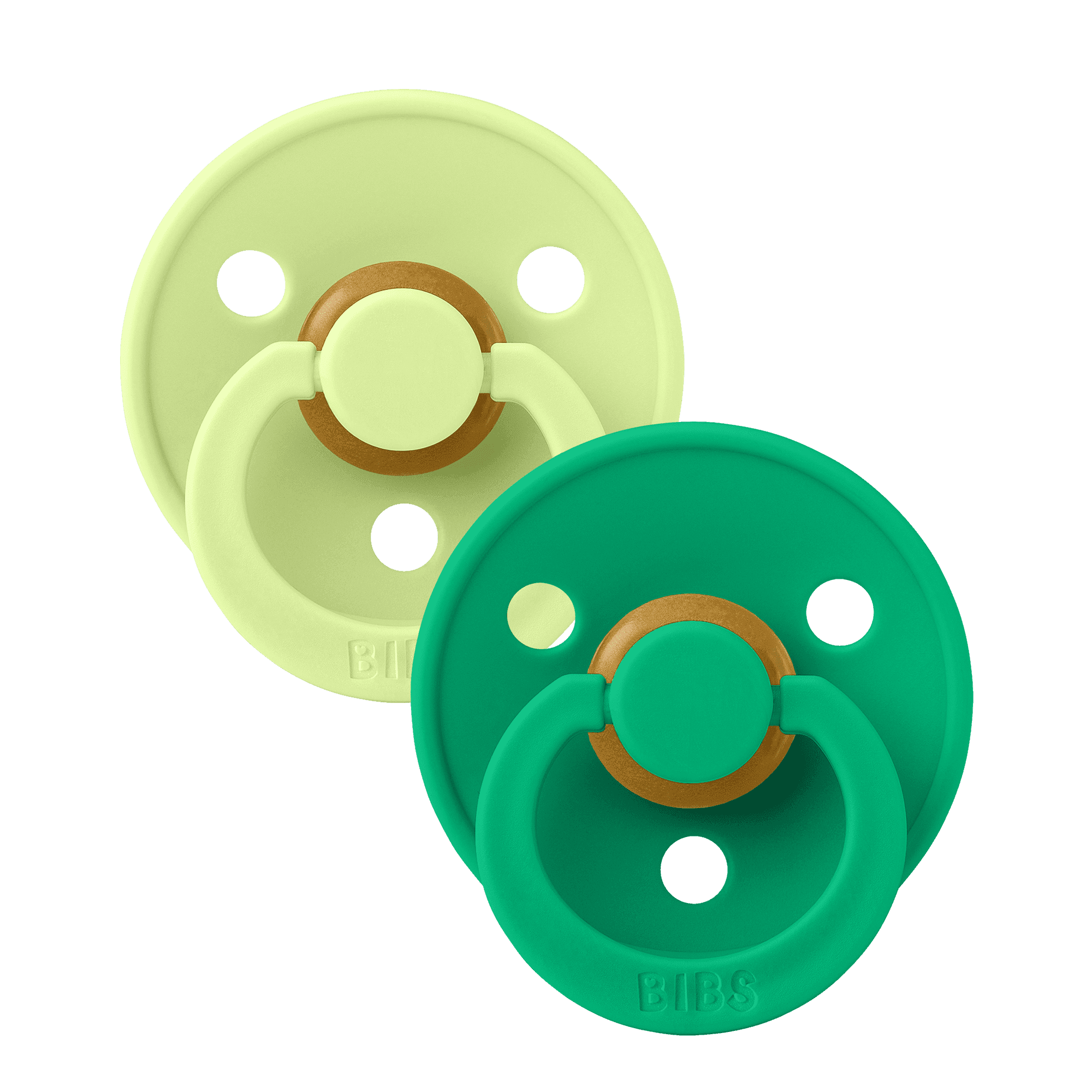 BIBS Colour Latex Anatomical Size 2 Matcha/Cactus 2-pack - produktbild 2