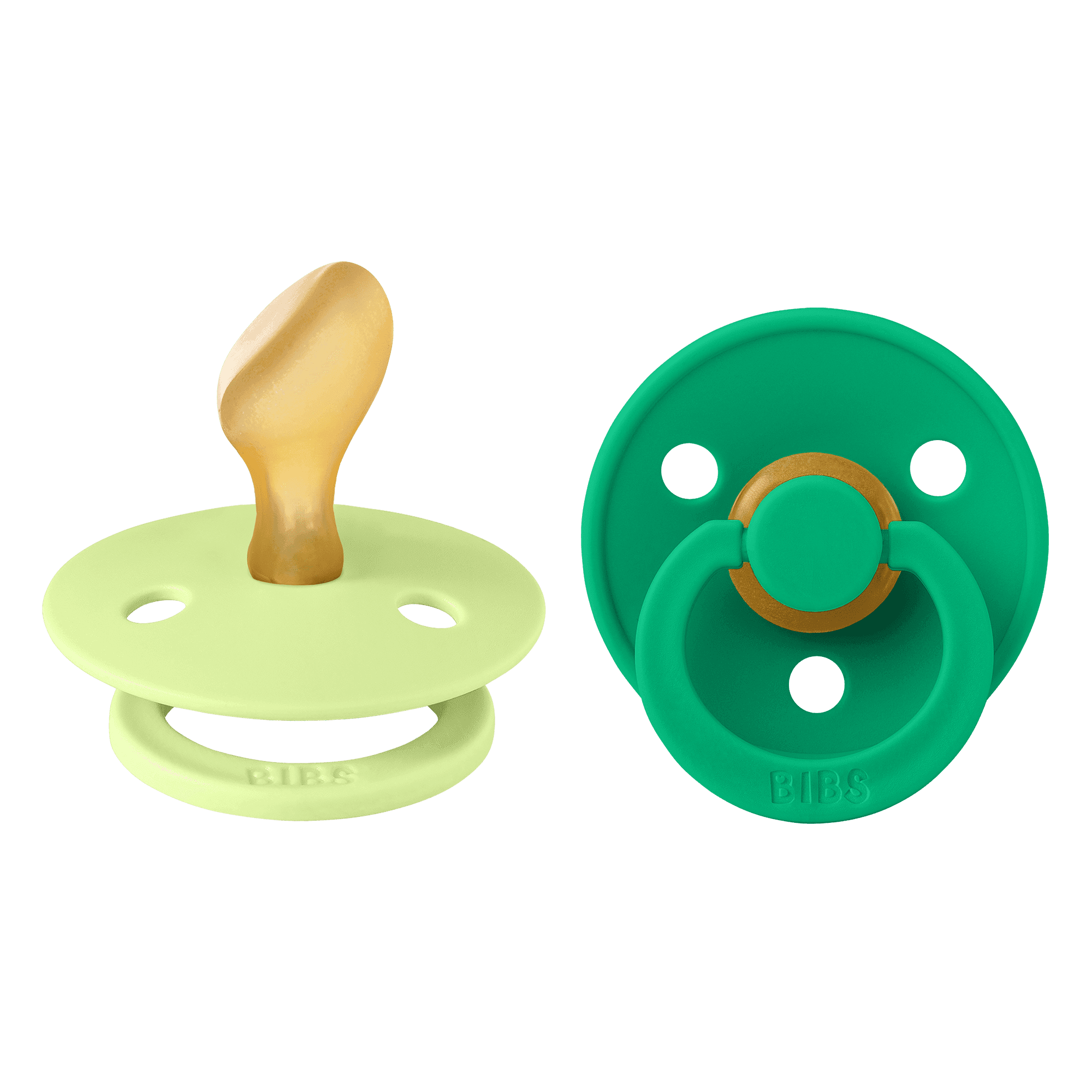 BIBS Colour Latex Anatomical Size 2 Matcha/Cactus 2-pack