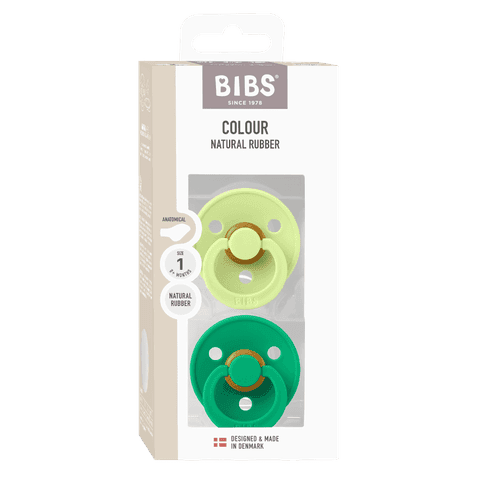 BIBS Colour Latex Anatomical Size 1 Matcha/Cactus 2-pack - produktbild 3