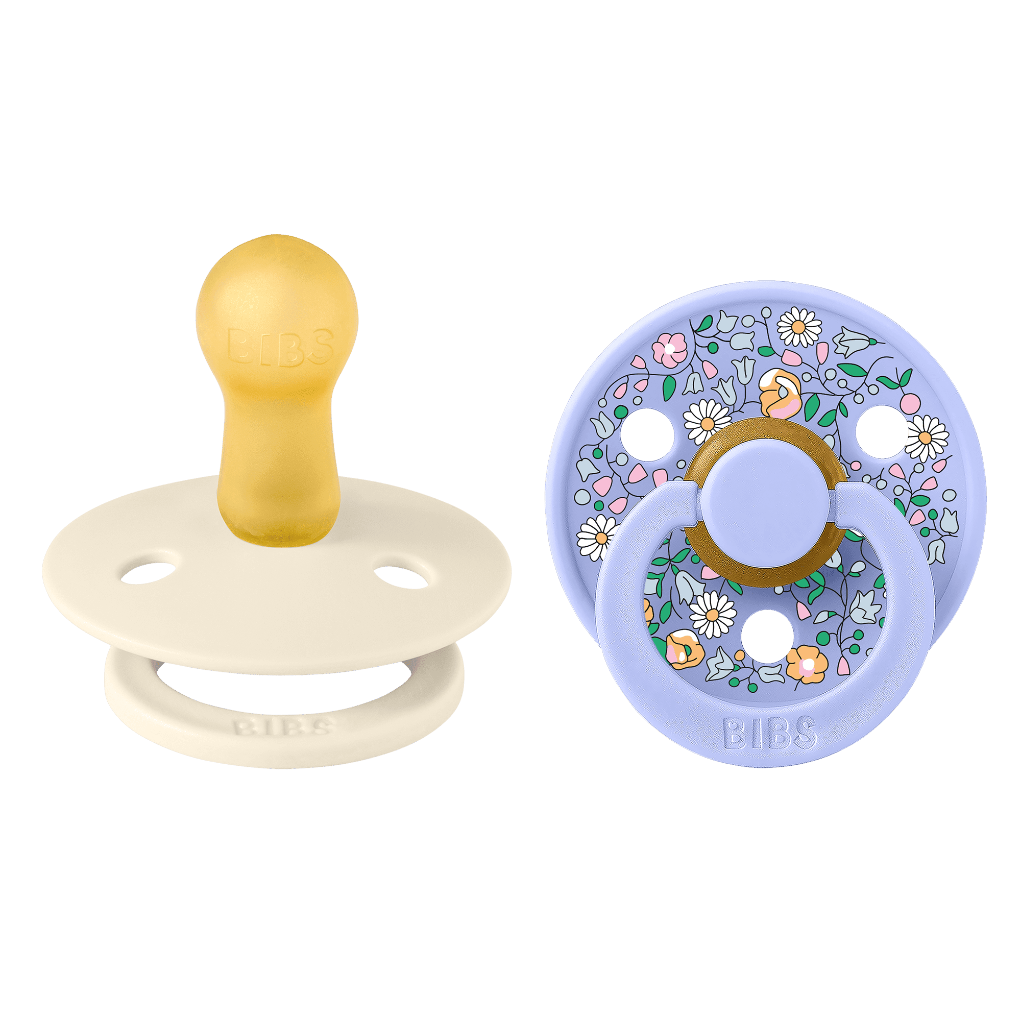 BIBS x Liberty Colour Chloe Meadow Latex Size 2 Ivory Mix 2-pack - produktbild 2