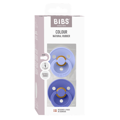 BIBS Colour Latex Size 1 Hush/Grape 2-pack - produktbild 3