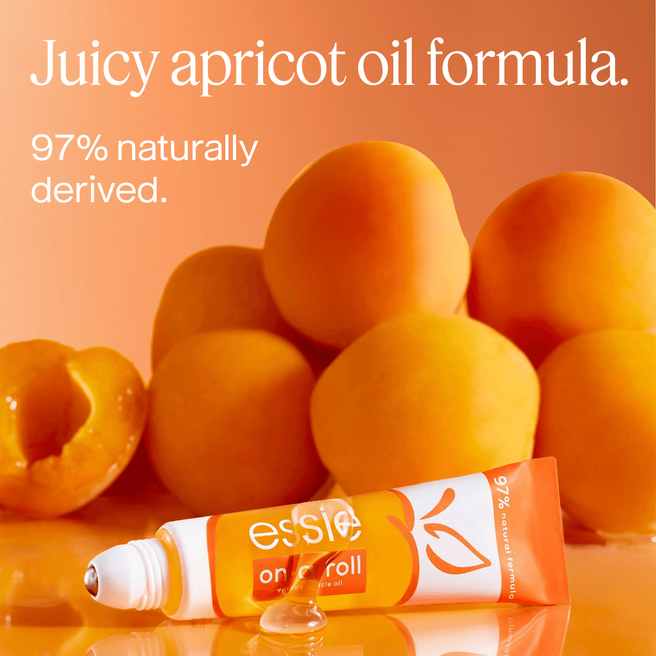 Essie On-a-roll Apricot Nail and Cuticle Oil 13,5 ml - produktbild 4