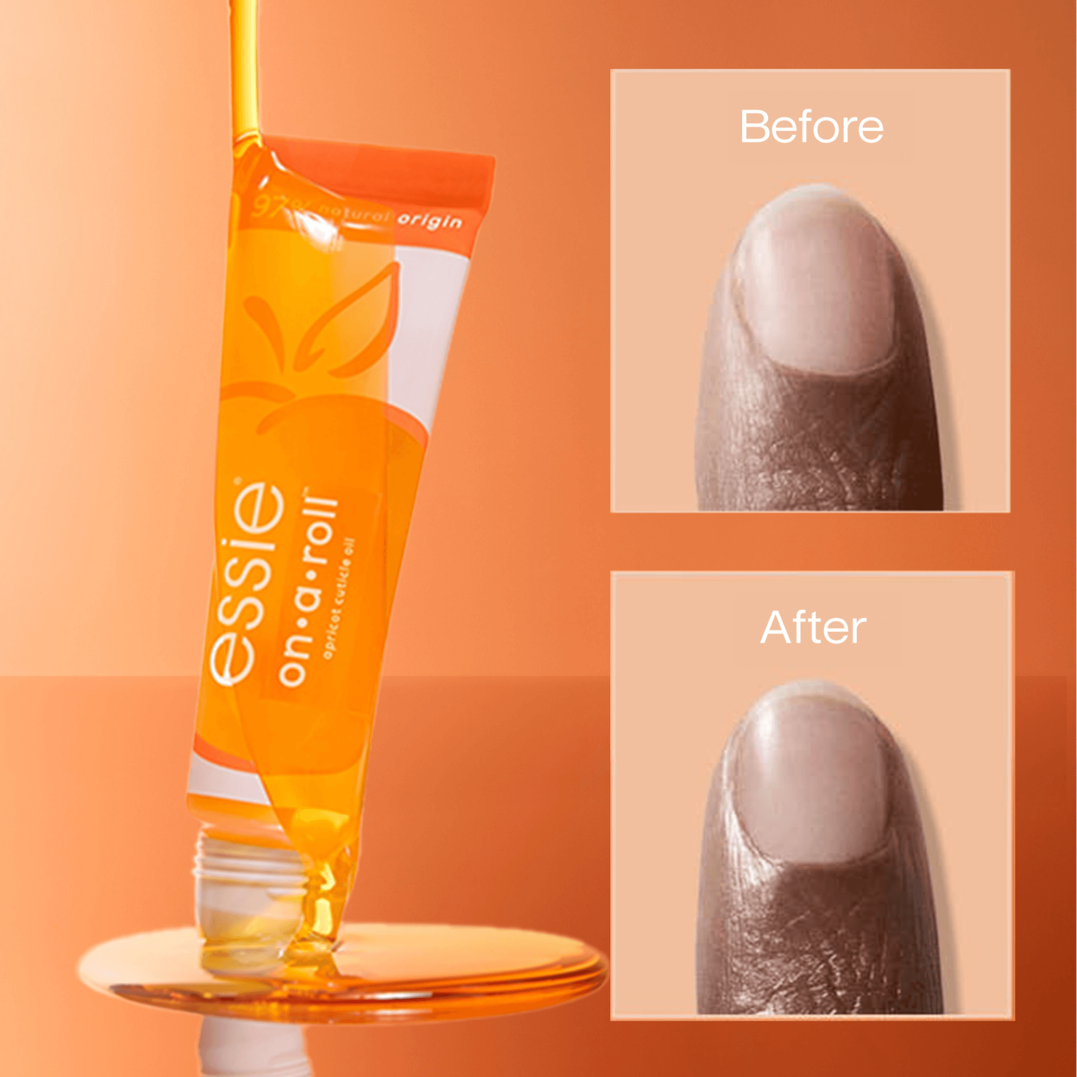 Essie On-a-roll Apricot Nail and Cuticle Oil 13,5 ml - produktbild 5