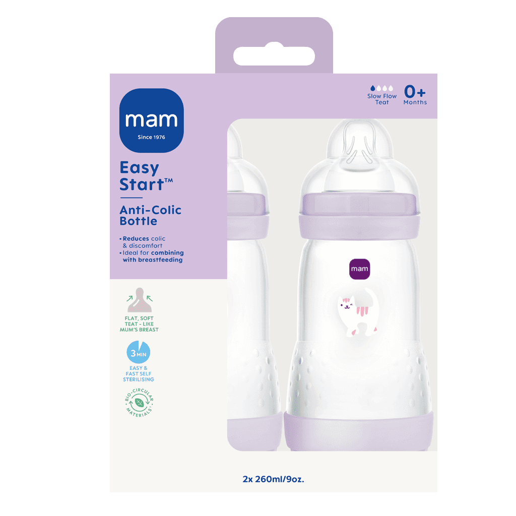 MAM Easy Start Anti-Colic 260 ml Pink 2 st - produktbild 2