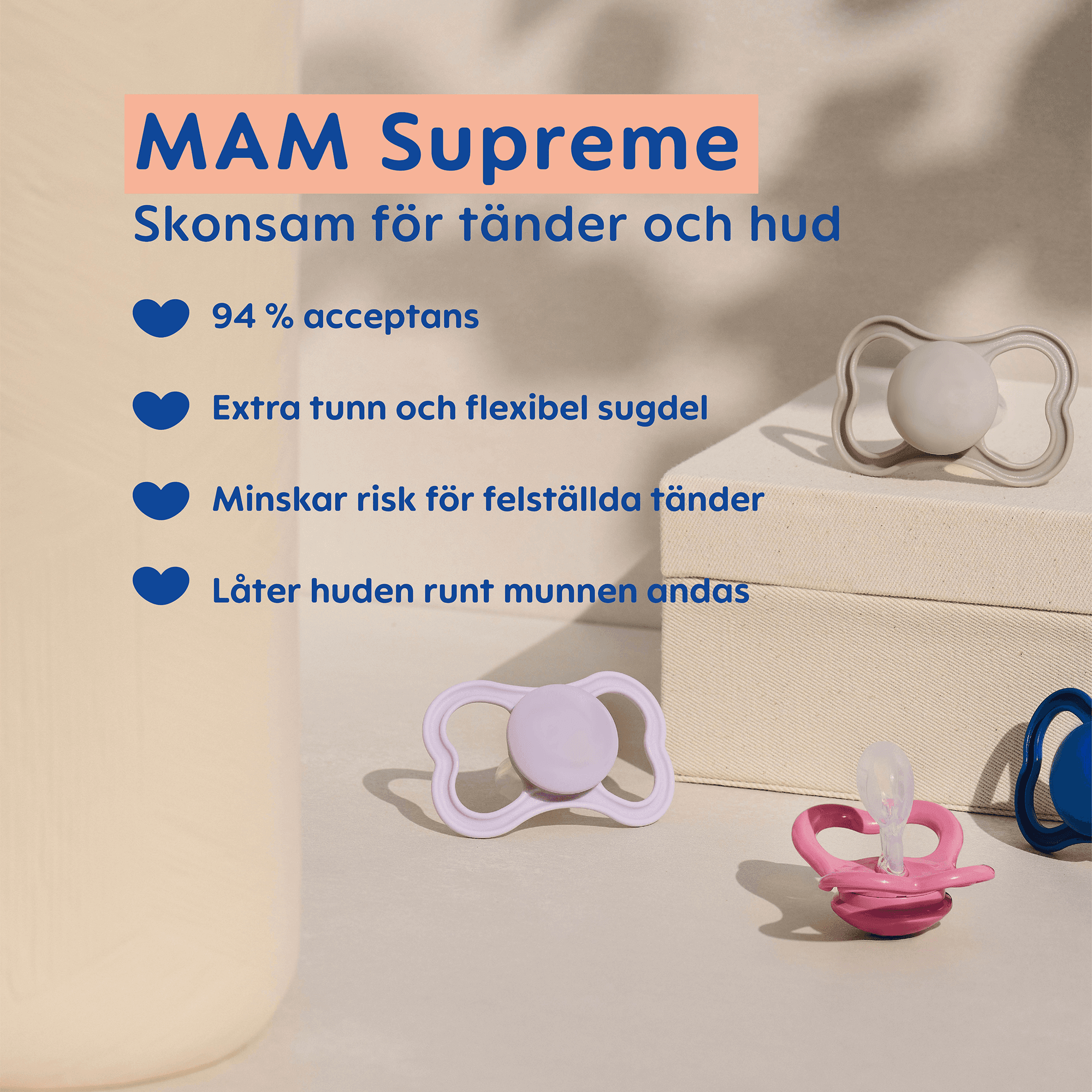 MAM Supreme Silicone 16-36 mån Neutral Unprinted - produktbild 4