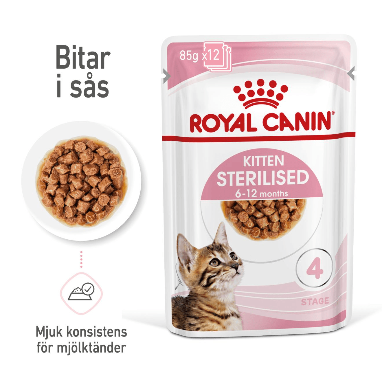 Royal Canin Kitten Sterilised Gravy Våtfoder för Kattunge 1,02 kg