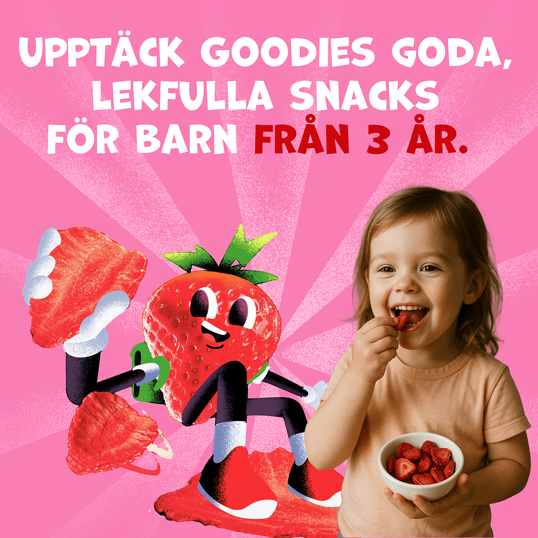 Goodies Fruktgummies Jordgubb 17 g 2