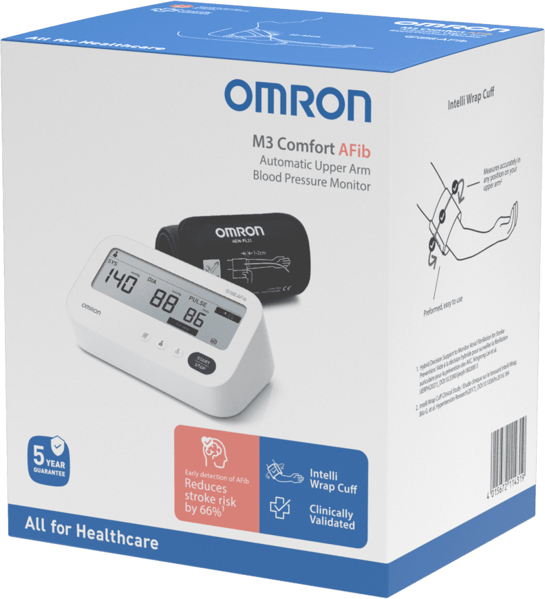 Omron Blodtrycksmätare M3 Comfort Afib (HEM-7196-FLE) - produktbild 3