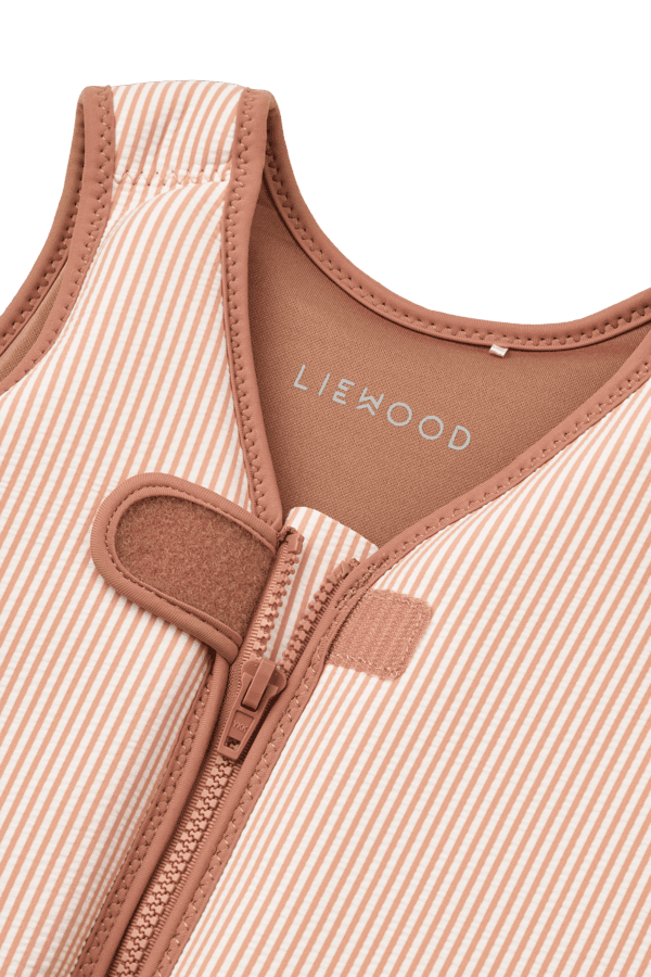 LIEWOOD Dove Badväst Y/D Stripe Pale Tuscany/Creme de la Creme Strl 15-19 kg - produktbild 3