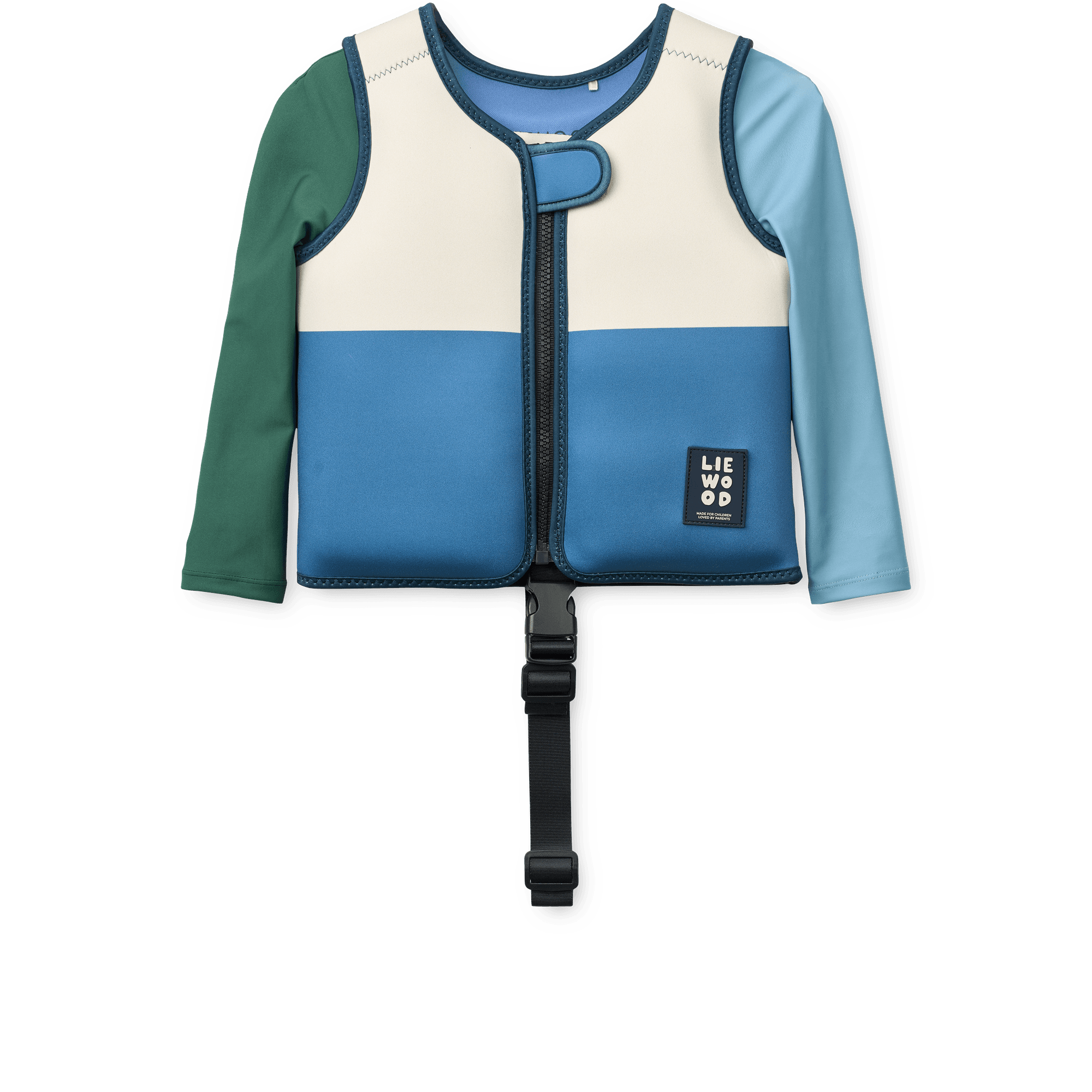 LIEWOOD Dove Badväst med Ärm Riverside Multi Mix Strl 15-19 kg