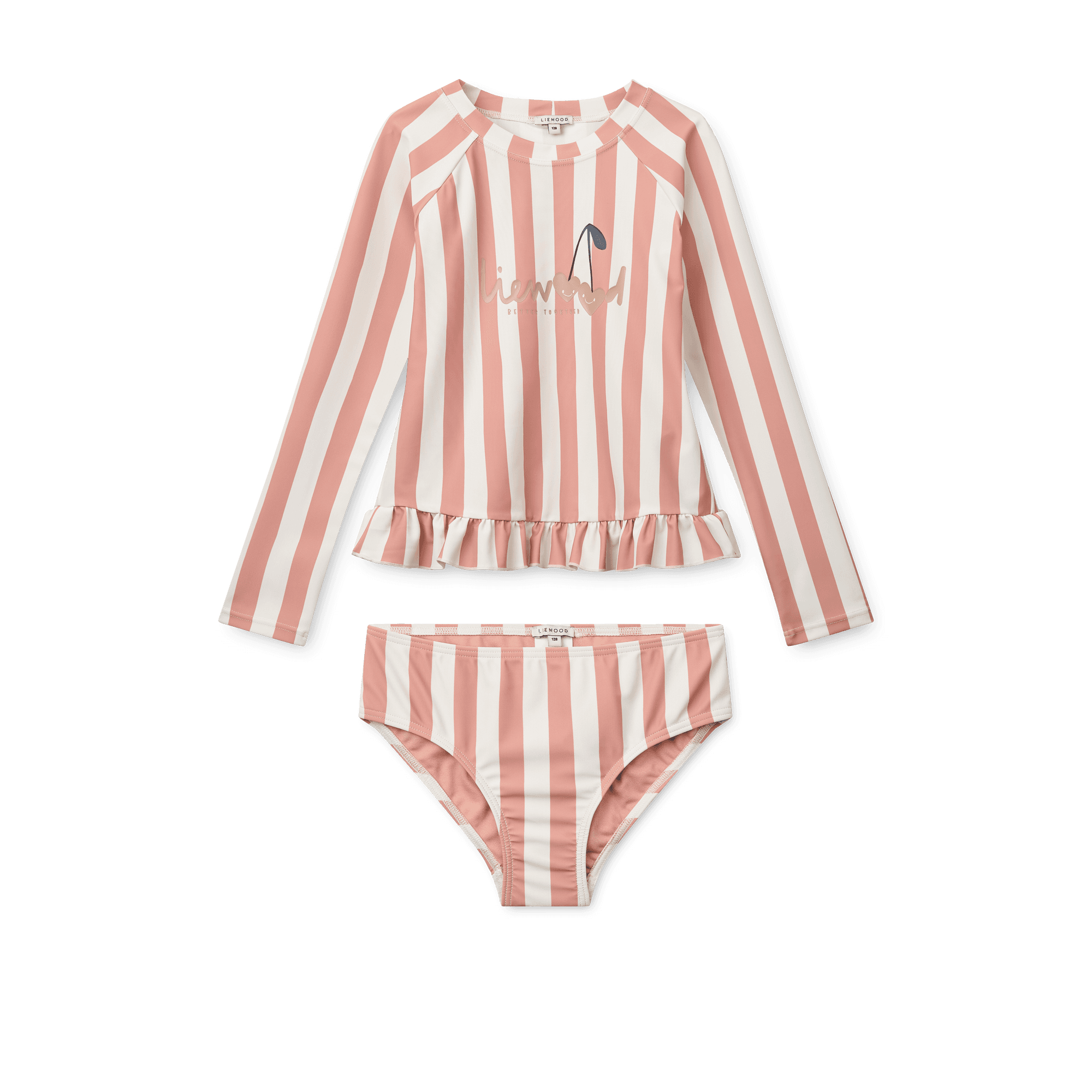 LIEWOOD Dagny UV-Set Coral Blush/Creme de la Creme Stripe Strl 116