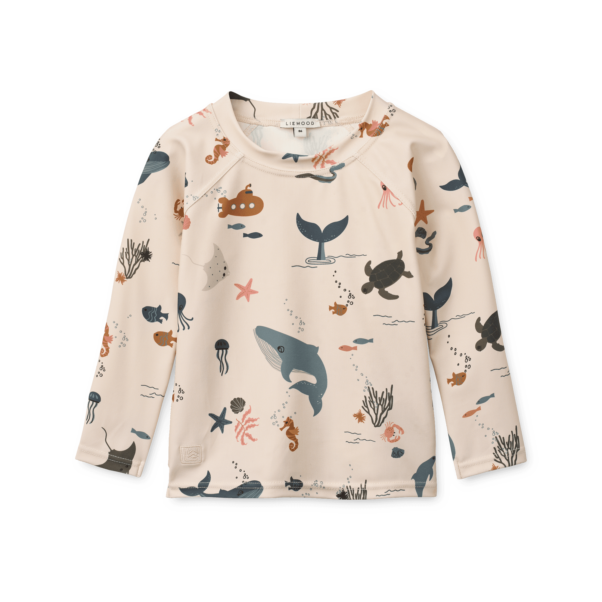 LIEWOOD Noah UV-tröja Sea Creature/Sandy Strl 92