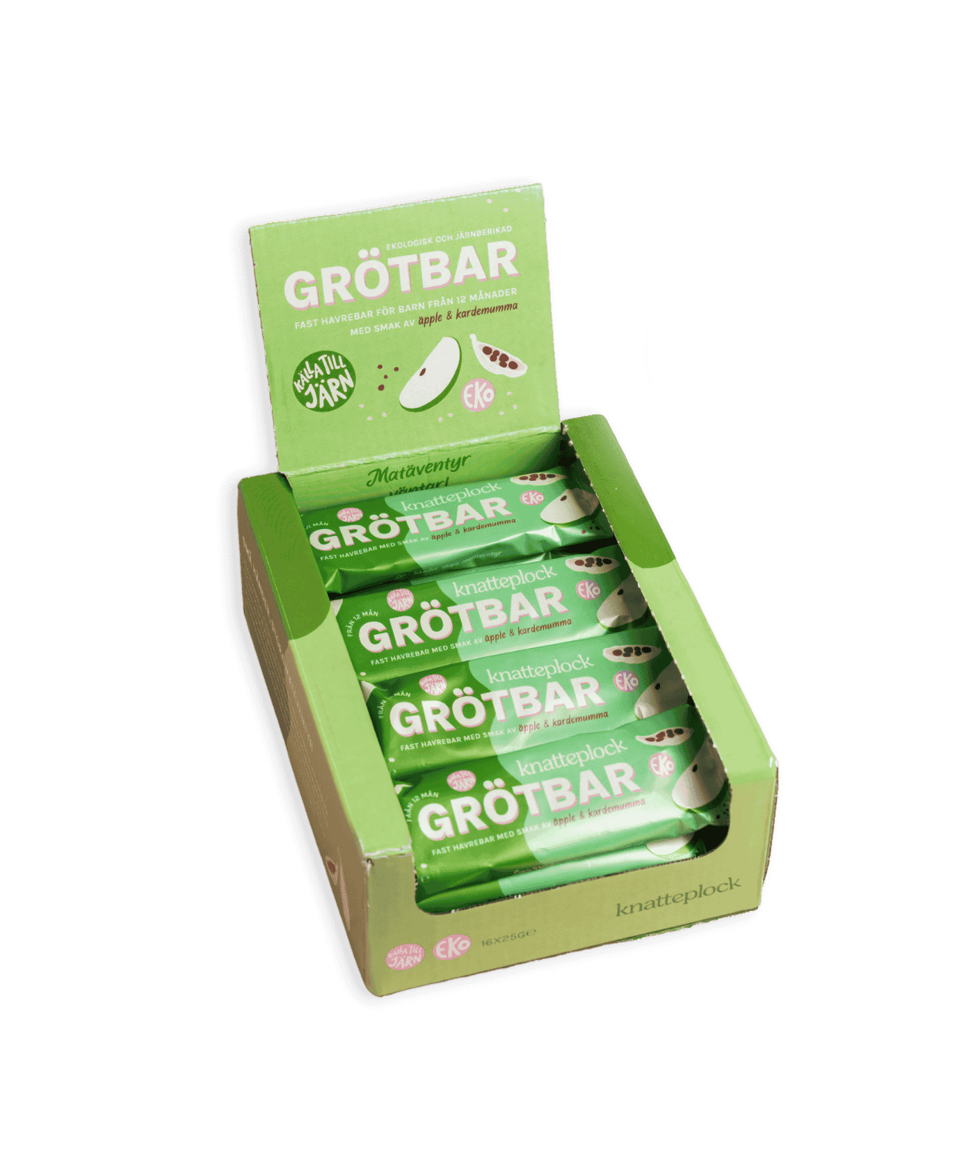 Knatteplock Grötbar Äpple & Kardemumma 25 g x 16 st