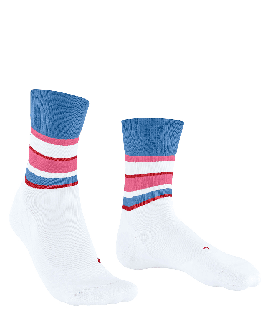 FALKE RU4 Endurance Compression Socks Woman White Stripes 41-42 3
