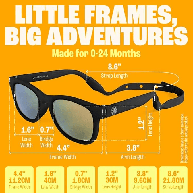 Baby Sunnies Baby Sunglasses Black 0-24 mån 3